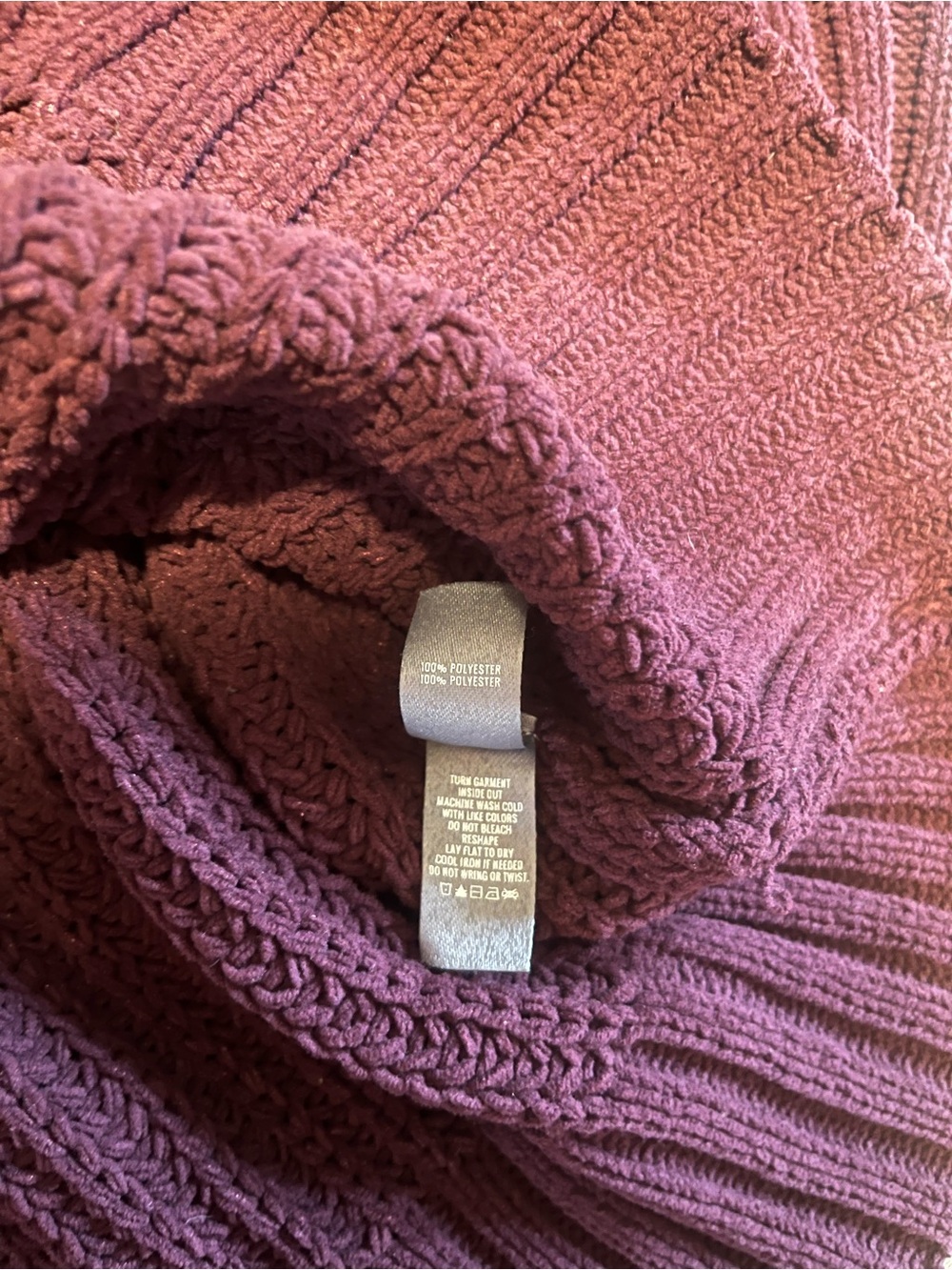 Aerie Purple Turtleneck Oversized Sweater Like New size XS - Picture 4 of 4